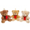 Plüsch Teddybär mit Schal, ca. 16cm