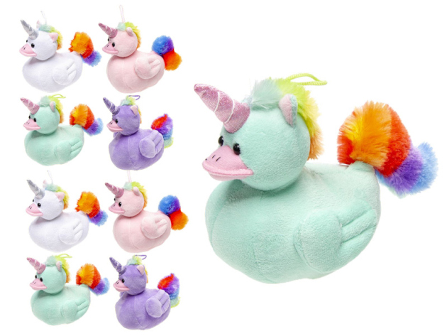 Plüsch Enten "Uniducks", ca. 15 x 15 cm, 8er Set