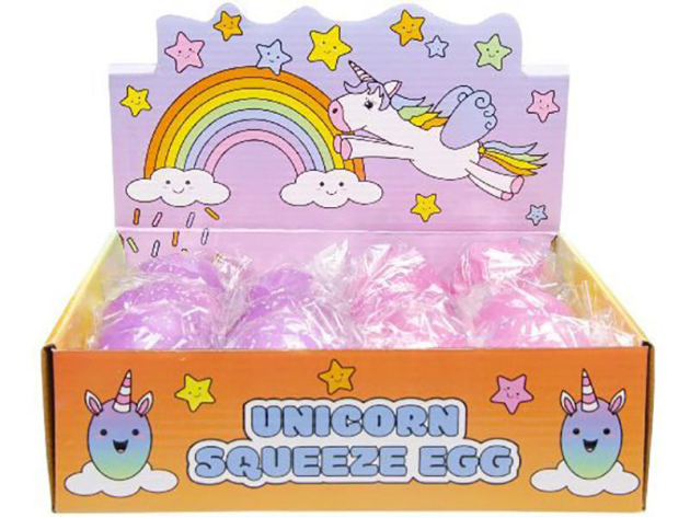 Squeeze Egg Unicorn, 12er Display