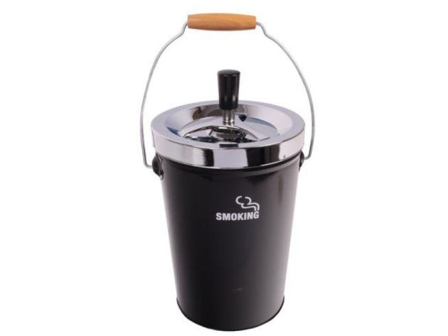 Drehaschenbecher "Smoking XXL schwarz" 13cm x 24,5cm