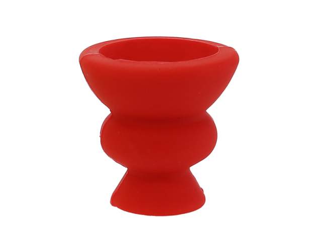 Shishakopf "Silikon" Rot klein, 5,5 cm, 1,5 cm Öffnung