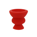 Shishakopf "Silikon" Rot klein, 5,5 cm, 1,5 cm Öffnung