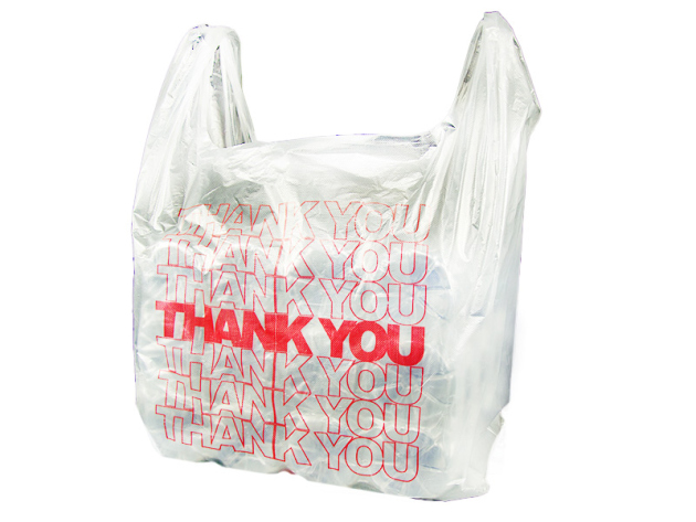 Shopping Bag "Thank you" white 500 pcs. display