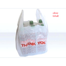 Shopping Bag "Thank you" white 500 pcs. display