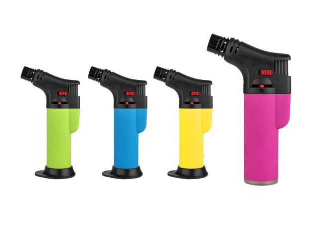 Sturmfeuerzeuge "Neon" Torch Jet-Flame Rubber nachhaltig,12er Display