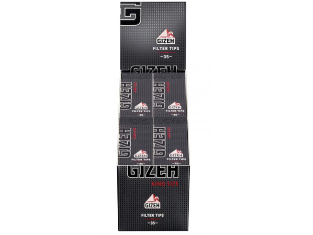 Gizeh Black Filter Tips Regular 24 booklets each 35 leaves