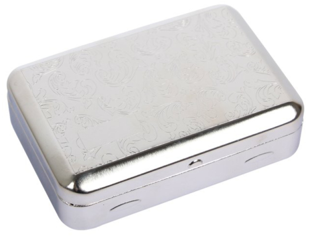 Tabakdose "Chrom Muster"