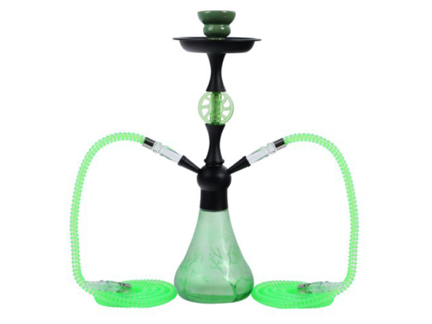 Shisha "Branch" Grün, 44 cm, 2 Schläuche