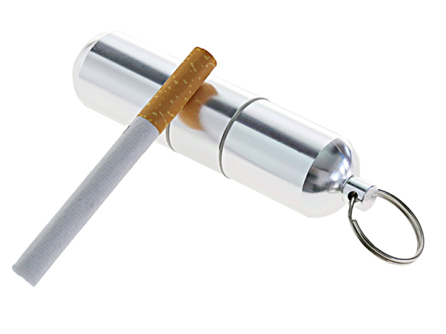 Schlüsselanhänger Zigarettenetui, Aluminium,Mini 10,2 cm