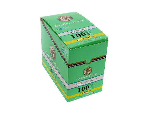 Golden Filter Menthol 6x15mm, 10er Display- 120 Stück pro Beutel