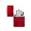 Zippo Feuerzeug - Candy Apple Red Iced mit "Flamme"