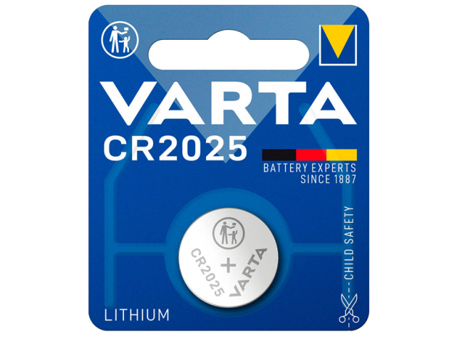 Varta Knopfzelle CR2025 3,0 V, 1er Blister
