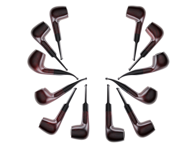 MY-Pfeife 9mm Rot Lackiert