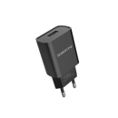 Netzstecker 1x USB Adapter, schwarz