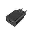 Netzstecker 1x USB Adapter, schwarz