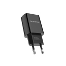 Netzstecker 1x USB Adapter, schwarz