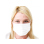 Mundbedeckung "Face Mask" weiß, 3-lagig, 50er Display