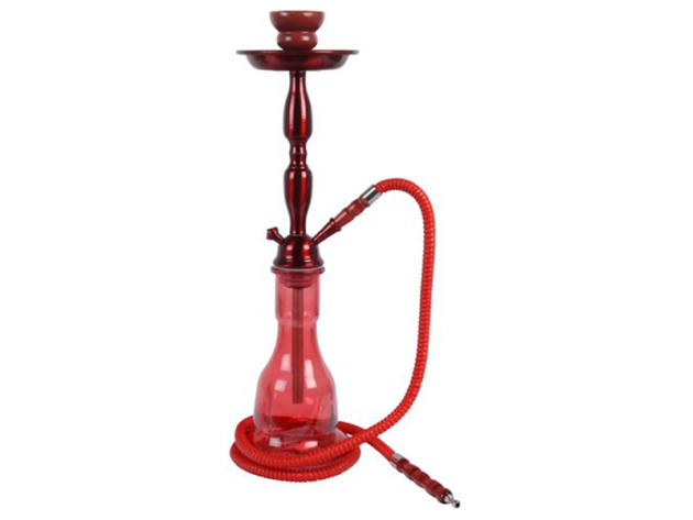 Shisha "kev" rot, 55cm, 1x Anschluss