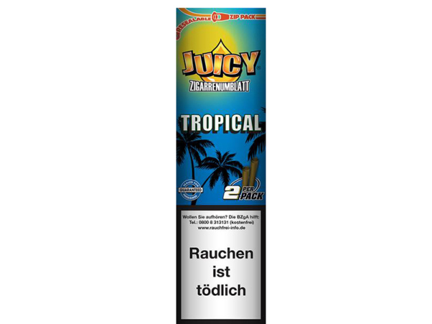 Juicy Blunts Tropical, 25pcs Display