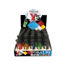 Sturmfeuerzeuge Turbo Brenner Jet Flame X5 L 9,6 cm, transparent, 25er Display