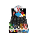 Sturmfeuerzeuge Turbo Brenner Jet Flame X5 XL 11,5 cm, transparent, 25er Display