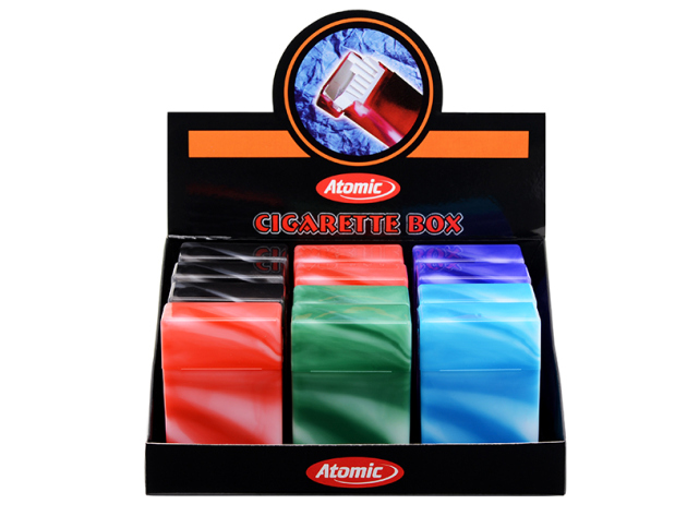 Zigarettenboxen "WaterColors" für 20 Zig.; 12er Display