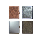 Zigarettenetui "EXQUISITE" Metall/Antik, für 18 Zig., mit Gummiband, 8er Display