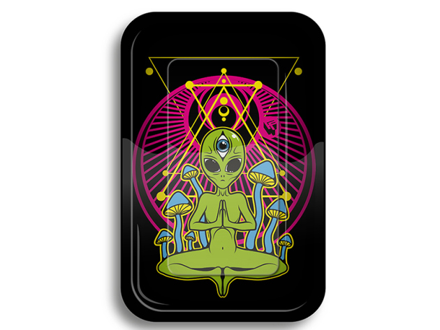 Drehunterlage small " Trippy Aliens", ca. 27,5 x 17,5 cm