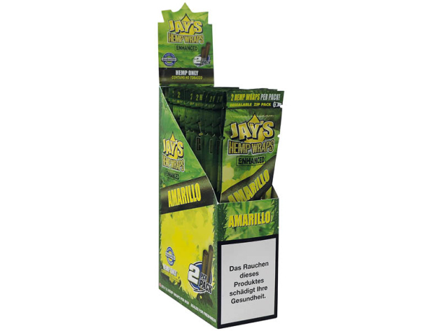 Jay´s Blunts Hemp Wraps - AMARILLO, (Zitronenkuchen), 25er Display