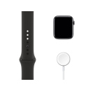 Apple Watch SE (GPS, 40 mm)  Aluminiumgehäuse Space Grau- Sportarmband