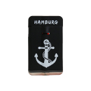 Sturmfeuerzeuge "Hamburg" Powerflat Rubber, 12er Display