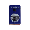 Sturmfeuerzeuge "Hamburg" Powerflat Rubber, 12er Display