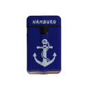 Sturmfeuerzeuge "Hamburg" Powerflat Rubber, 12er Display