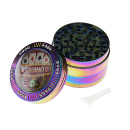 Grinder "Casino" Metall, 6 versch.Motive; 4-tlg.; 52 x 43,5 mm; einzeln