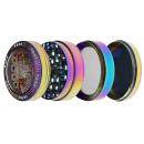 Grinder "Casino" Metall, 6 versch.Motive; 4-tlg.; 52 x 43,5 mm; einzeln