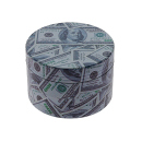 Grinder "Dollarnoten"; Metall; 4-tlg.; 52 x 35 mm; einzeln