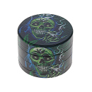 Grinder "Skulls" Metall, 6 versch. Motive; 4-tlg.; 52 x 35 mm; einzeln