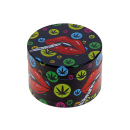 Grinder "Lips"; Metall; 6 verschiedene Motive; 52 x 35 mm; einzeln