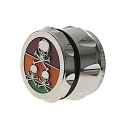 Grinder "Skulls" Metall; 4-tlg.; 3 versch. Motive und Farben; 55 x 41 mm
