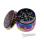 Grinder "Konfetti Glitter" Metall, 4-tlg.; regenbogenfarbig; 55 mm 41 mm