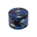 Grinder "Skulls & Flowers" Metall, 4-tlg.; bunt; 52 x 35 mm; einzeln