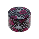 Grinder "Skulls & Flowers" Metall, 4-tlg.; bunt; 52 x 35 mm; einzeln