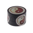 Grinder "Yin & Yang" Metall; 6 versch. Motive; 4-tlg.; 52 x 35 mm; einzeln