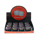 Grinder "Konfetti Glitter" Metall, 4-tlg.; regenbogenfarbig; 44 mm x 34 mm