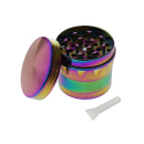 Grinder "Regenbogen Metallic"; 4-tlg.; 43 x 38 mm