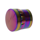 Grinder "Regenbogen Metallic"; 4-tlg.; 43 x 38 mm
