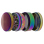 Grinder "Regenbogen Metallic"; 4-tlg.; 43 x 38 mm