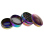 Grinder "Regenbogen Metallic"; 4-tlg.; 43 x 38 mm