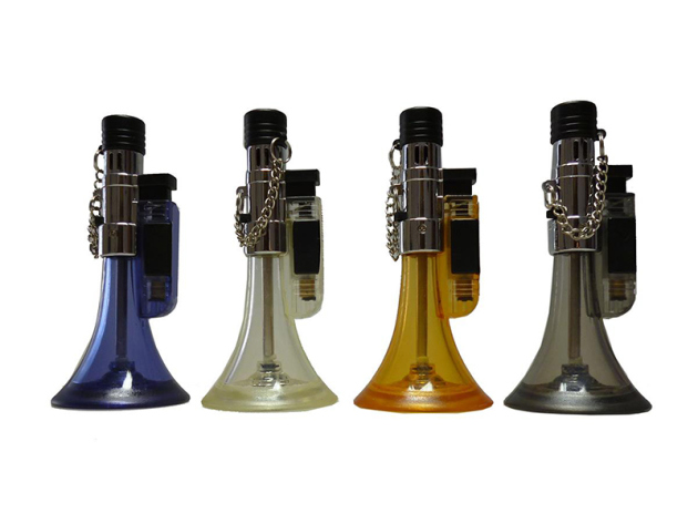 Sturmfeuerzeuge "Trompete" V-Fire Easy Torch; JET; 4 Farben; 12er Display