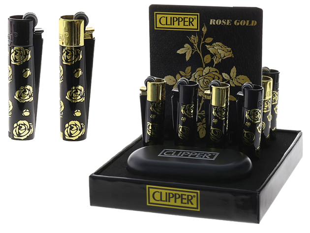 Clipper Metal Micro FLINT_ROSE OF GOLD, 12er Display